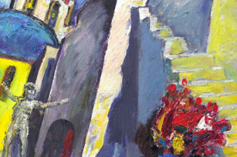 Ступени на небо. 2008. ДВП, масло. 120х100